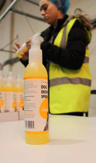 Paragon's pet grooming products are filled into plastic bottles and labelled with Julian codes and expiry dates using TIJ.