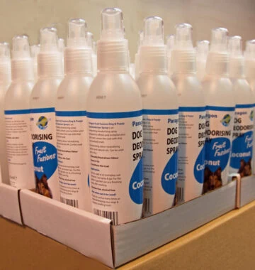Pet sanitisation products coded with the flexible andreliable thermal inkjet coder installed at Paragon PE