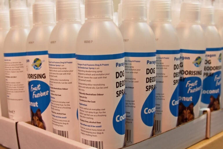 Pet sanitisation products coded with the flexible andreliable thermal inkjet coder installed at Paragon PE