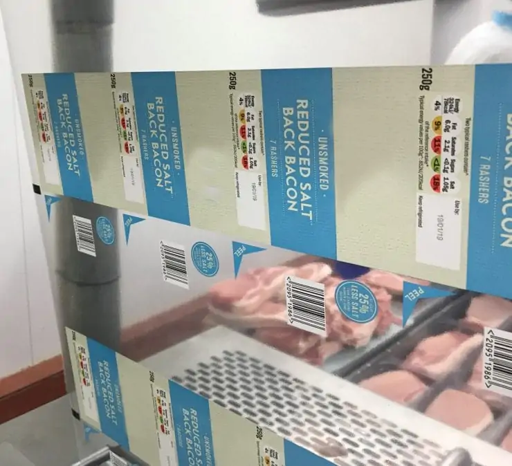 Molls bacon flow wrap packaging on thermoformer