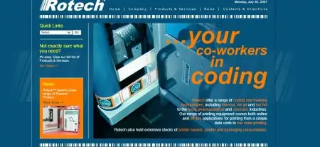 Rotech old website