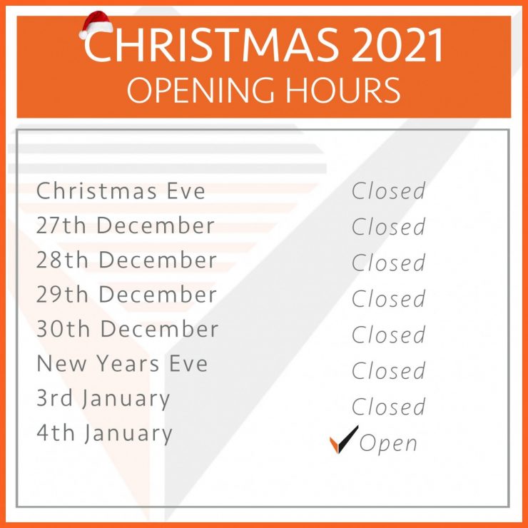 Rotech Machines Christmas opening hours 2021