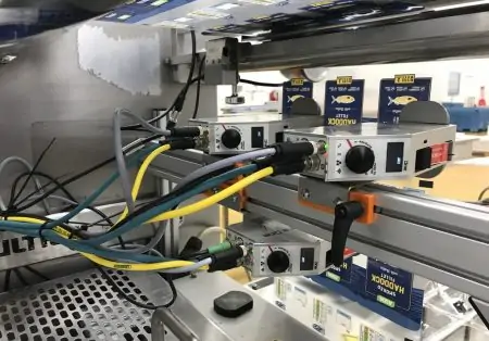 Thermal Inkjet printers on a thermosformer printing onto film