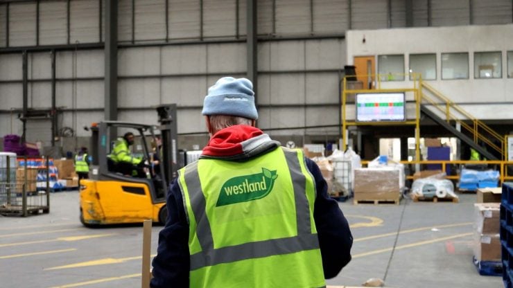Westland employee wearing hi-vis jacket
