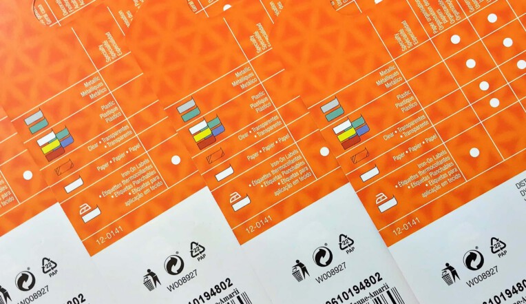 Blister card printed with barcode and variable information