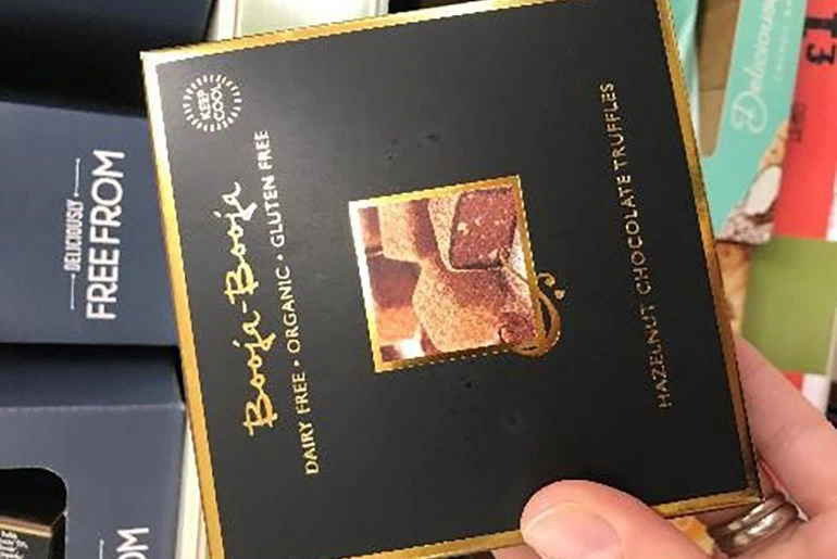Booja Booja chocolate carton sample