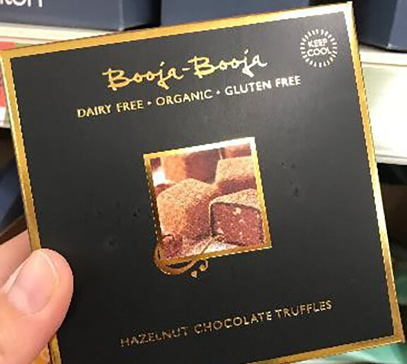 Booja Booja chocolate carton sample