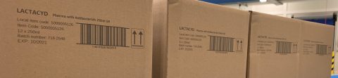  Large area prints on pharmaceutical cardboard boxes