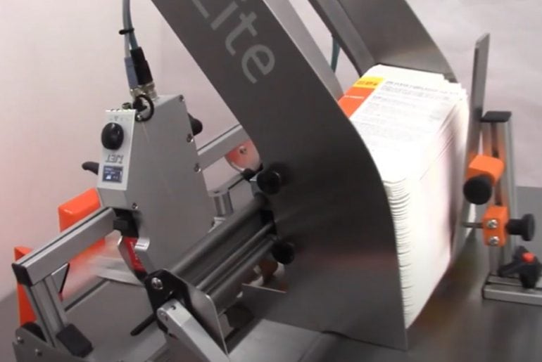 Medical Carton Feeding on RF Lite and printing using thermal inkjet