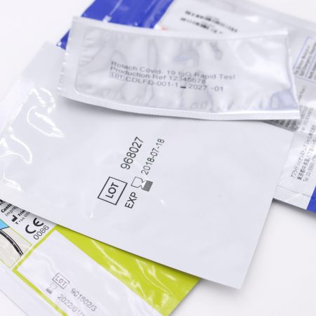 Medical sachets and pouches printed using thermal inkjet