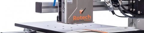  Rotech slider rig manual coding system printing on carton