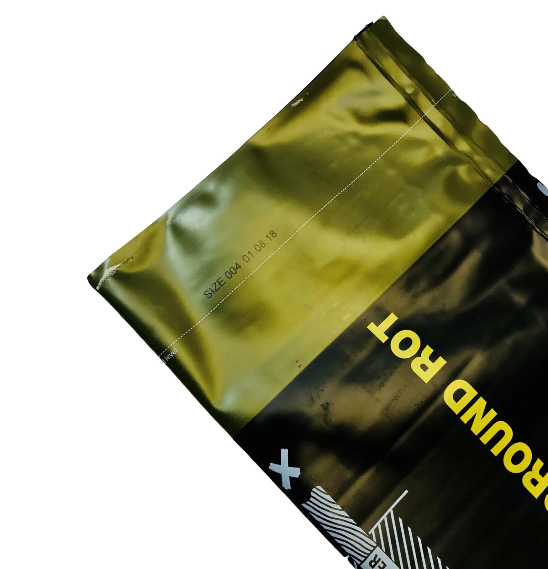 Industrial bag printed with size and date using thermal inkjet printer