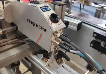 Thermal Inkjet, Integra one printing best before dates onto labels on a dairy production line
