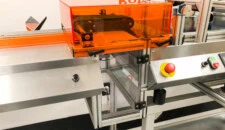 Custom feeding system on RF1 with reject bin and shingling conveyor