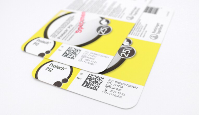 Pet supplie labels printed with GS1 code using thermal inkjet