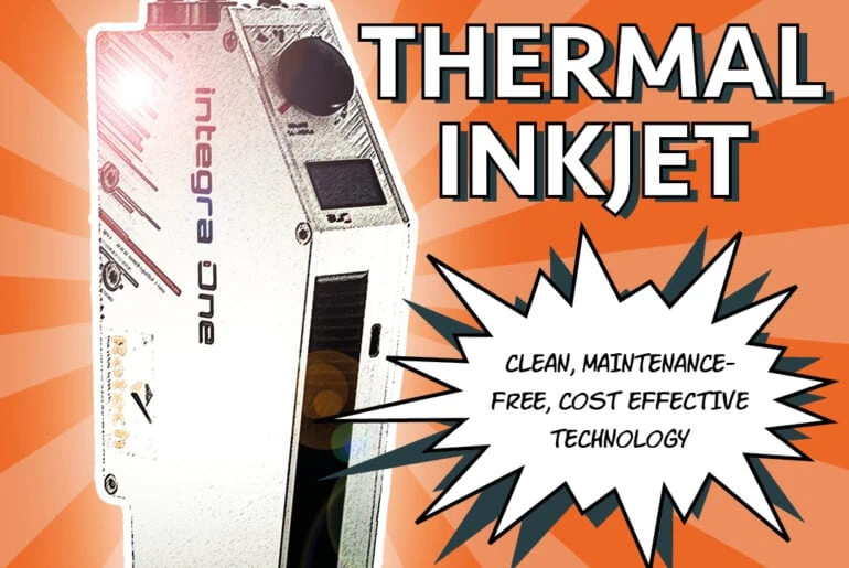Thermal Inkjet printer that is compact, maintenance -free and cost effective