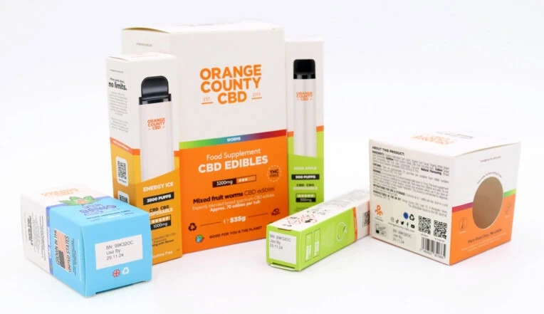 Range of coded CBD products